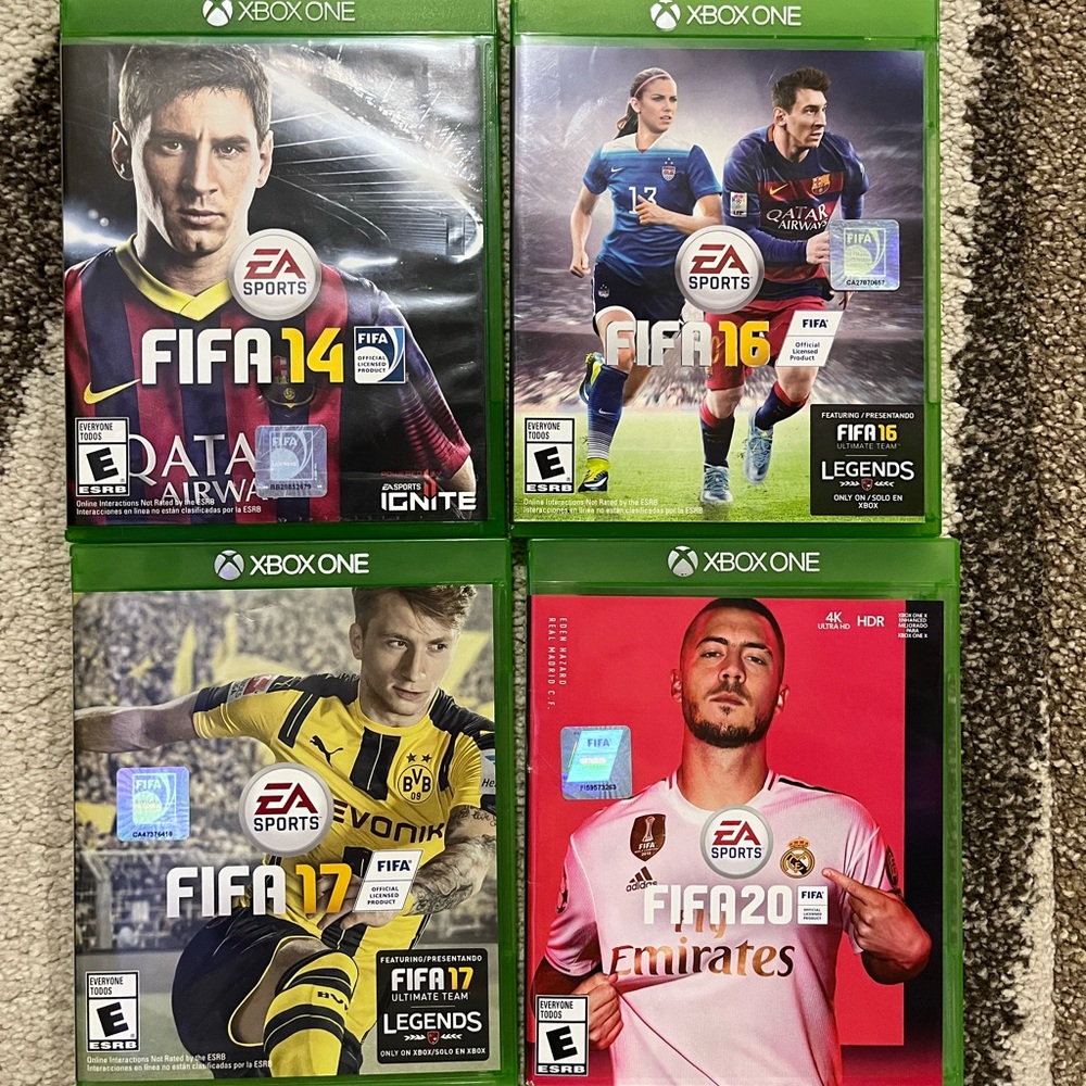 Xbox One FIFA Game Collection - FIFA 14, 16, 17, 20